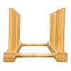Kit 2 Escorredor Suporte Organizador Pratos Copos Bambu 30cm