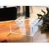 Kit 2 Vasos De Acrílico Quadrado Para Flores E Água 16 Furos