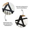 Kit 2 Organizadores Pequeno Metal Multiuso Duplo Pto Madeira