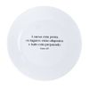 Kit 4 Pratos De Sobremesa Com Frase  A Mesa Está Posta...