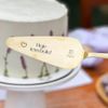 Espátula para Bolo de Aço Inox Champanhe -  Hoje Tem Bolo
