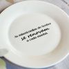 Prato de Sobremesa com Frase "As misericórdias do Senhor..."