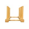 Kit 2 Escorredor Suporte Organizador Pratos Copos Bambu 30cm