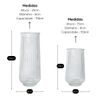 Kit 2 Vasos de Vidro Canelado Slim 550ml e 750ml