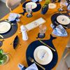 OUTLET Guardanapo Azul em Linho Misto - Coleção Peixes