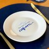 Kit 4 Pratos de Sobremesa de Porcelana Peixe e Mar - Coleção Peixes