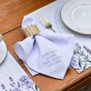 Guardanapo em Linho Misto - Coleção Jardim de Lavandas