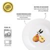 Kit 4 Pratos de Sobremesa de Porcelana - Coleção Peras