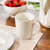 Caneca Branca de Porcelana Lines - 400ml