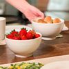 Kit 2 Bowls Brancos de Porcelana Lines - 740ml