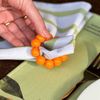 Kit 4 Porta Guardanapos de Bolas Laranja - Coleção Tangerinas
