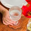Jogo 6 Taças de Vidro Caneladas - 360 ml