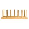 Kit 2 Escorredor Suporte Organizador Pratos Copos Bambu 30cm