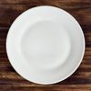 Prato de Raso BRANCO - Diâmetro 25cm