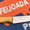 FACA PARA CARNE EM AÇO INOX COM CABO DE BAMBU - 30CM
