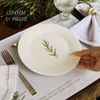 Prato de Sobremesa de Porcelana - Coleção Alecrim