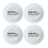 Kit 4 Pratos Raso De Porcelana ''Hoje tem Pizza" - 25cm