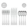 Faqueiro 12 Peças De Aço Inox  Prata Positano Premium - Lyor