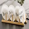 Kit 2 Escorredor Suporte Organizador Pratos Copos Bambu 30cm