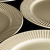 Prato Raso De Cerâmica Lines Creme 27 cm - Wolff