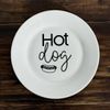 Prato de Porcelana Hot Dog - 20cm
