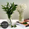 Kit 2 Vasos de Vidro Canelado Slim 15cm - 550ml