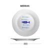 OUTLET Prato de Sobremesa de Porcelana Peixes - Coleção Peixes