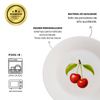 Kit 4 Pratos de Sobremesa de Porcelana - Coleção Cerejas