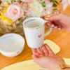 Kit 4 Canecas de Porcelana com Filete de Ouro - Foi Por Amor