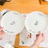 Kit 4 Pratos De Sobremesa + 4 Canecas - Coleção Memórias De Um Lar