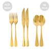 Faqueiro 6 Peças De Aço Inox  Dourado Positano Premium - Lyor