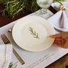 OUTLET Prato de Sobremesa de Porcelana - Coleção Alecrim