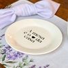 Prato de Sobremesa com frase "A mesa é o coração da casa" 