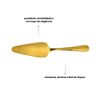 Espátula para Bolo de Aço Inox Dourado Positano Premium - Lyor