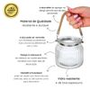 Kit 2 Vasos de Vidro Canelado com Alça Rústica - 700ML