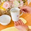 Kit 4 Canecas de Porcelana com Filete de Ouro - Foi Por Amor