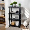 Estante Modular Reforçada 4 Prateleiras Preta Plástico 60cm
