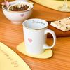 Kit 4 Canecas de Porcelana com Filete de Ouro - Foi Por Amor