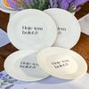 Kit 4 Pratos De Sobremesa Com Frase  Hoje Tem Bolo!