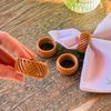 Kit 4 Porta Guardanapos Vazado Caramelo - Coleção Amêndoas