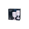 Jogo 2 Taças de Vidro Lines com Fio de Ouro - 380ml