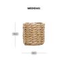 Kit 4 Porta Guardanapos de Fibra Natural - Coleção Jardim de Lavandas