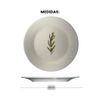OUTLET Prato de Sobremesa de Porcelana - Coleção Alecrim