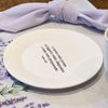 Kit 4 Pratos De Sobremesa Com Frase  A Mesa Está Posta...