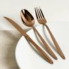 Colher Rose Gold De Aço Inox - Linha Premium