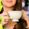 Kit 6 Xícaras de Café com Pires em Porcelana Coleção Realeza