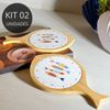 Kit 2 Tábuas Formato de Peixe em Bambu e Cerâmica - Coleção Peixes