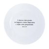 Kit 4 Pratos De Sobremesa Com Frase  A Mesa Está Posta...