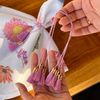 Kit 4 Porta Guardanapos em Cordão com Tassel Lavanda