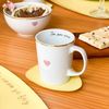 Kit 4 Canecas de Porcelana com Filete de Ouro - Foi Por Amor